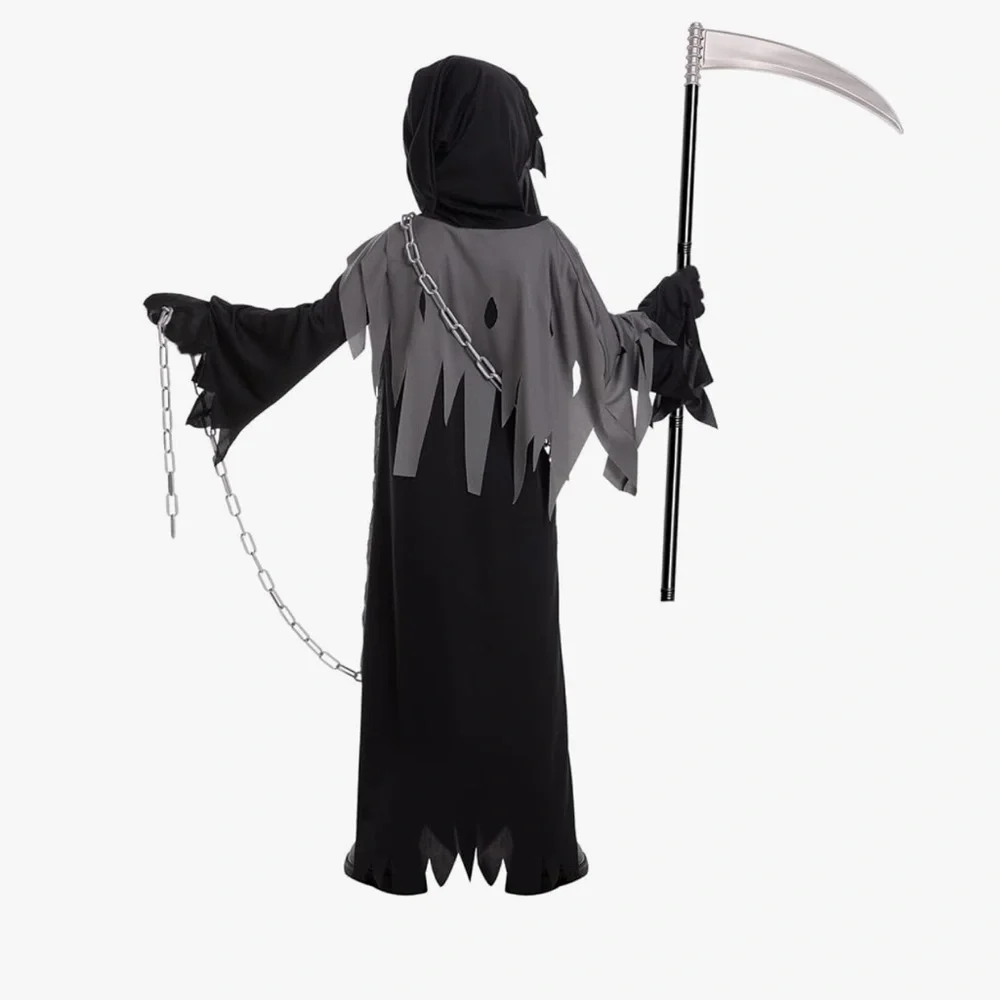 Kids‎ Grim Reaper Costume - Black and Gray S